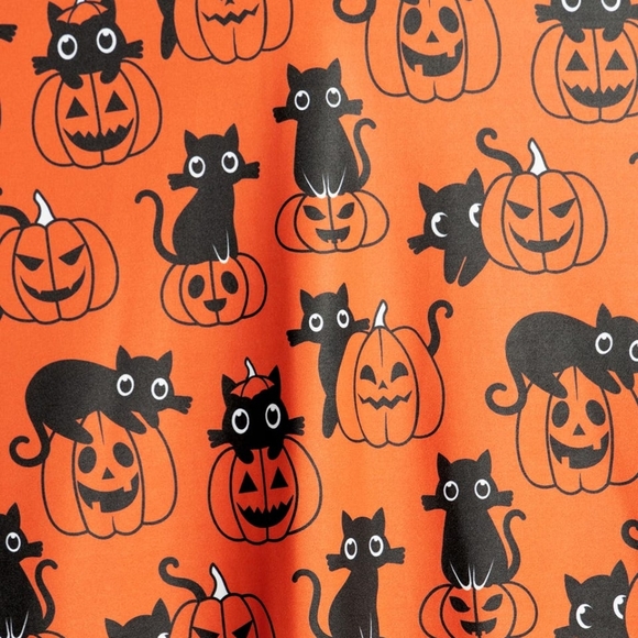 NWT Blackmilk Cat-o-lantern Halloween Mini Skater Dress size L - Picture 7 of 10